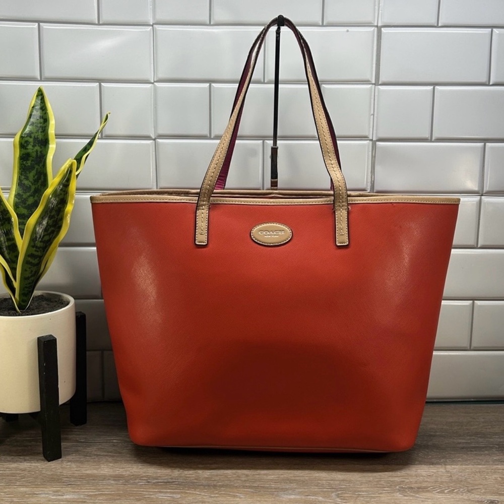 Coach Leather Tote Bag
